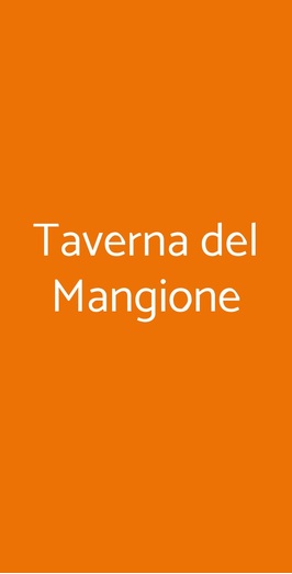 Taverna Del Mangione, Napoli