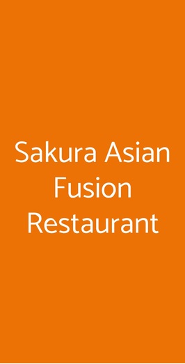 Sakura Asian Fusion Restaurant, Cesena