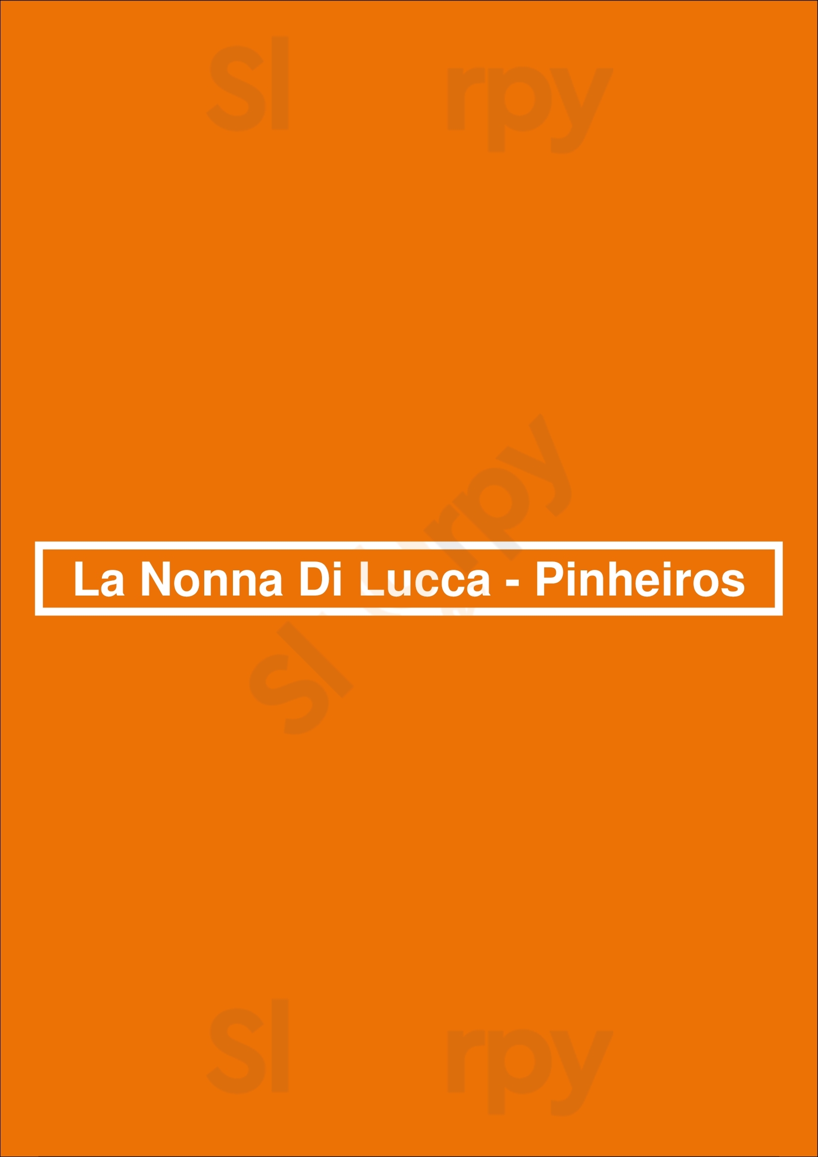 La Nonna Di Lucca - Pinheiros São Paulo Menu - 1