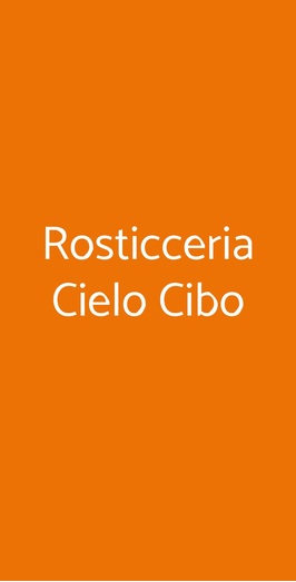 Cielo Cibo, Bologna