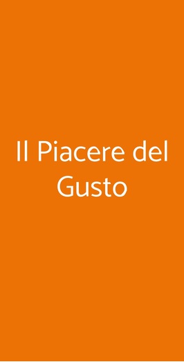 Il Piacere Del Gusto, Bologna