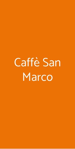 Antico Caffe San Marco, Trieste