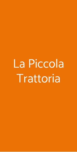 La Piccola Trattoria, Bologna