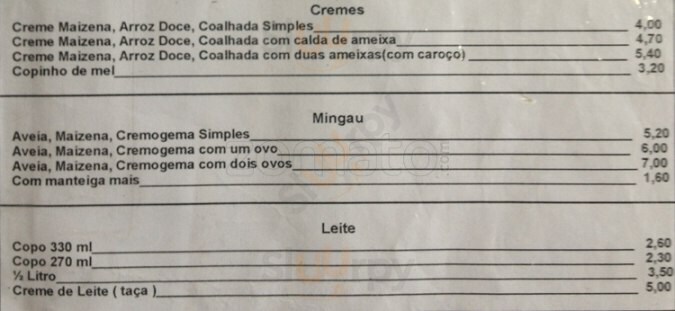 Leiteria Mineira Rio de Janeiro Menu - 1