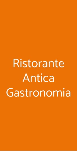 Ristorante Antica Gastronomia, Forli