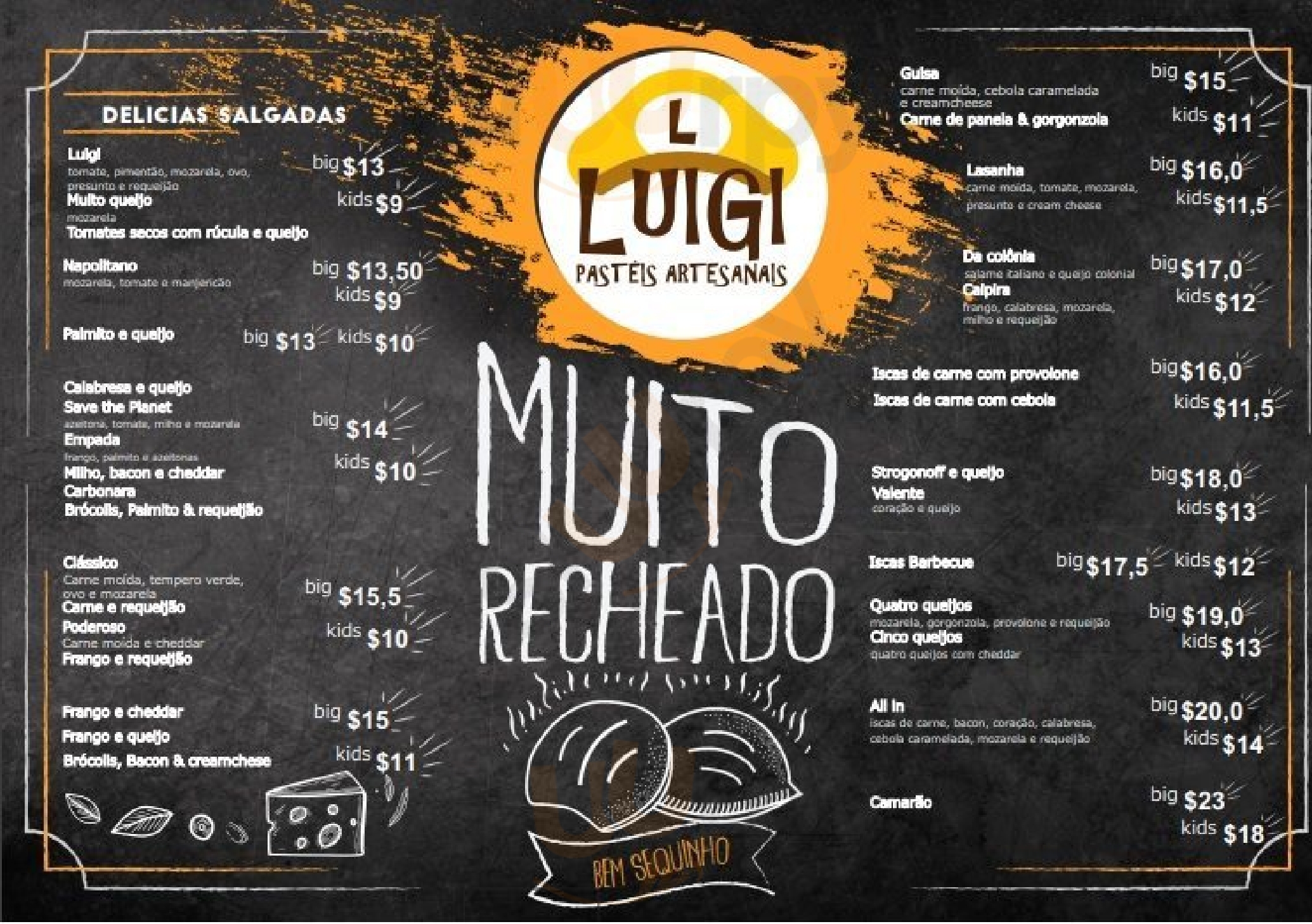 Luigi Pasteis Artesanais Porto Alegre Menu - 1