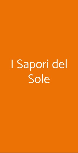 I Sapori Del Sole, Parma