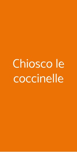 Chiosco Le Coccinelle, Ravenna