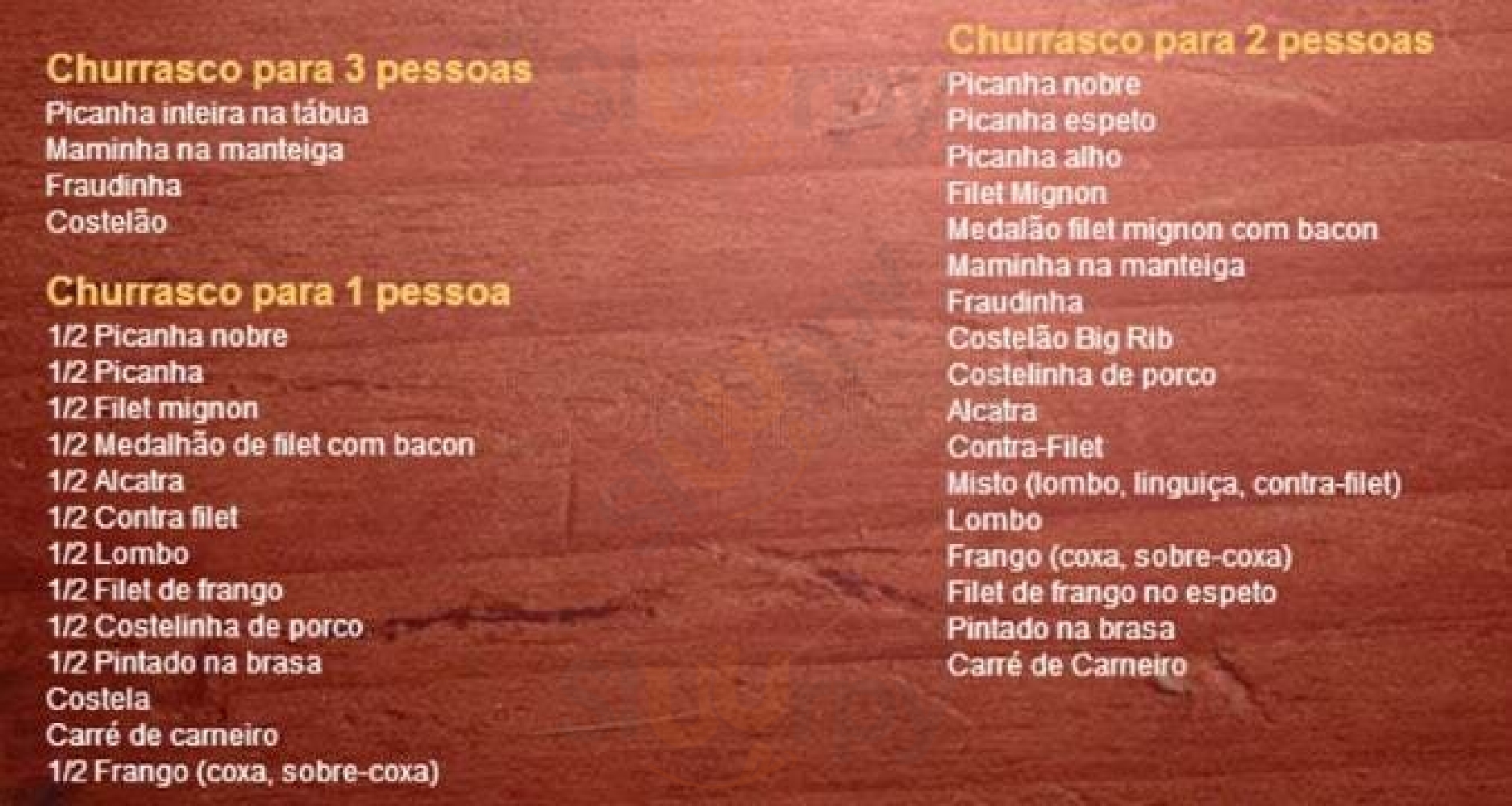 Costellone Villares São Paulo Menu - 1