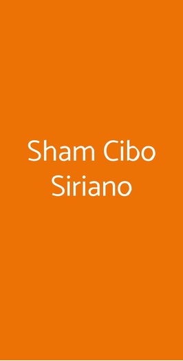 Sham Cibo Siriano, Bologna