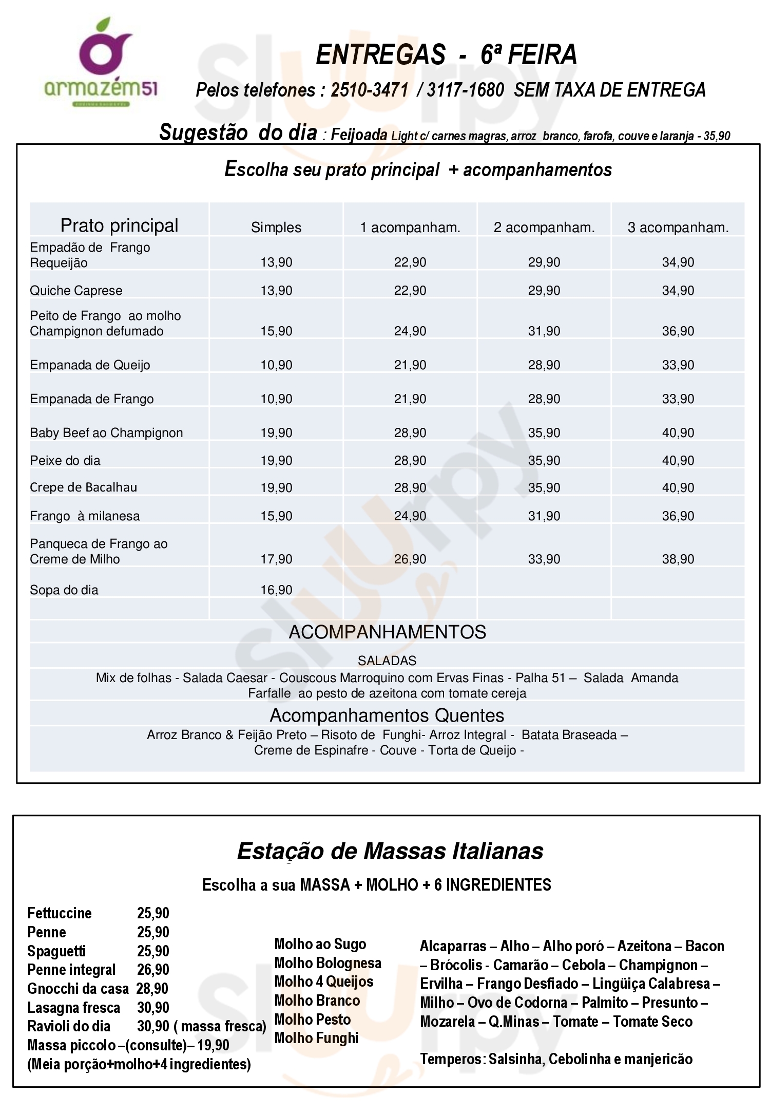 Armazem 51 Rio de Janeiro Menu - 1