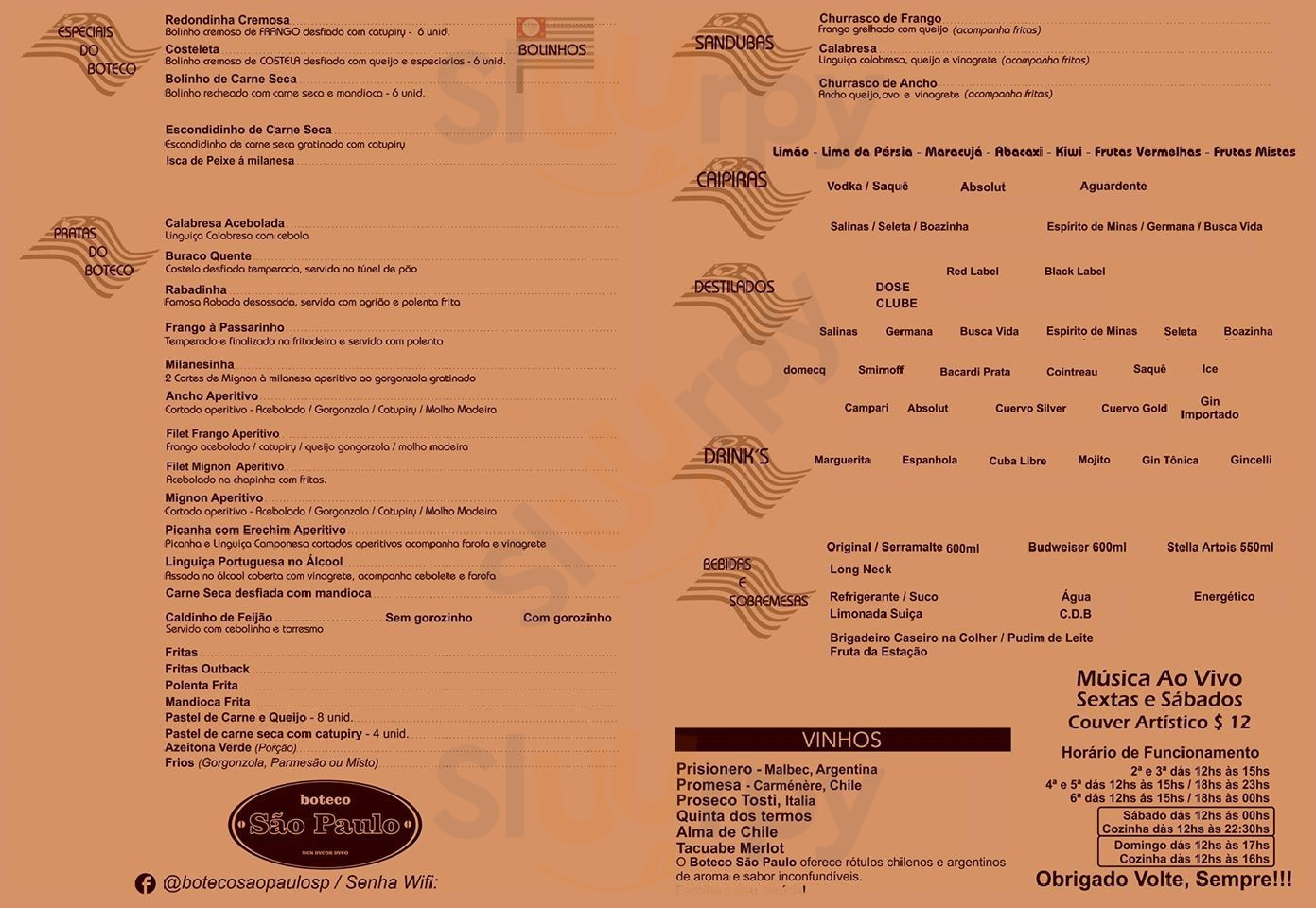 Boteco São Paulo São Paulo Menu - 1