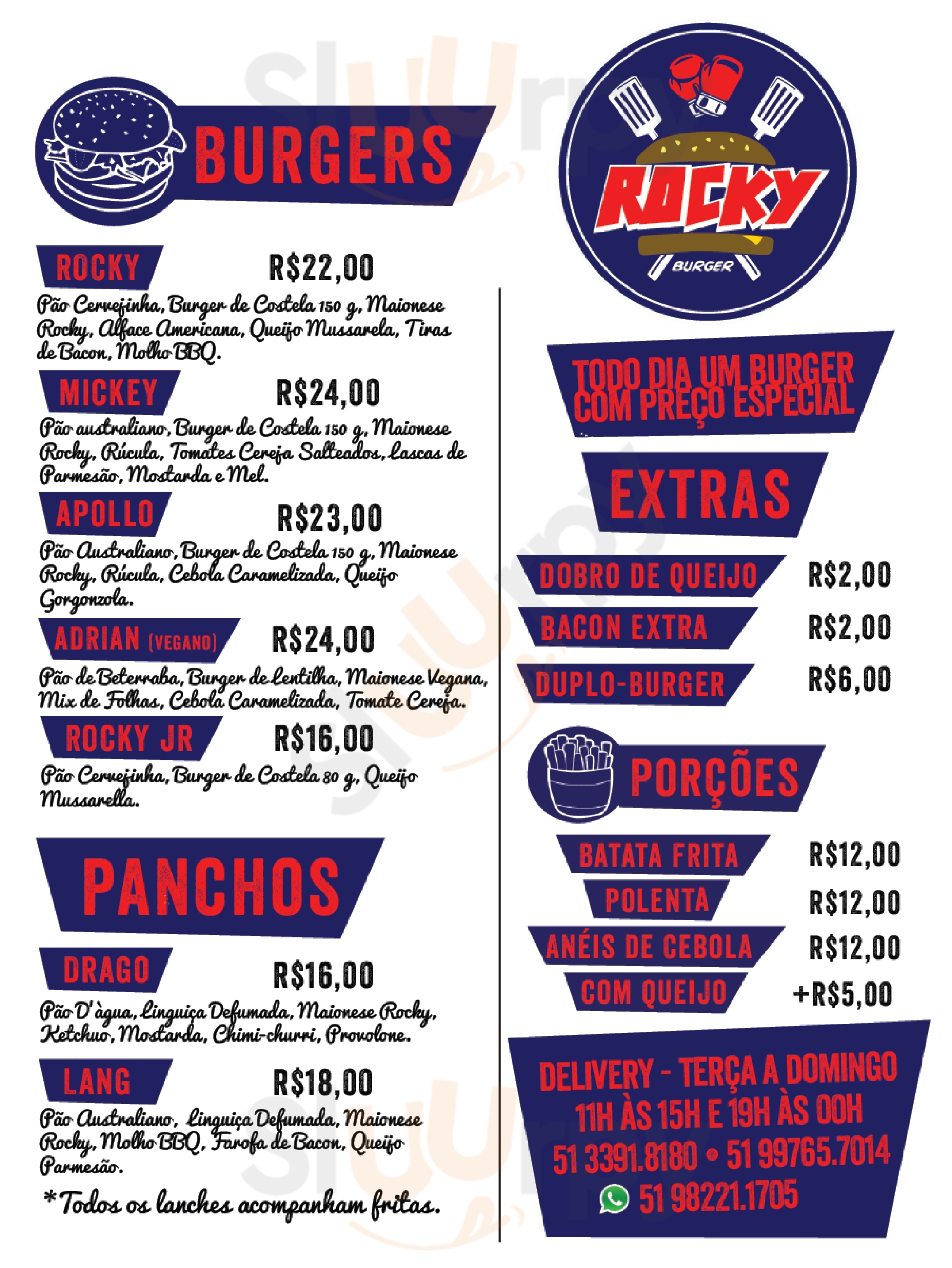 Rocky Burger Food Truck Porto Alegre Menu - 1