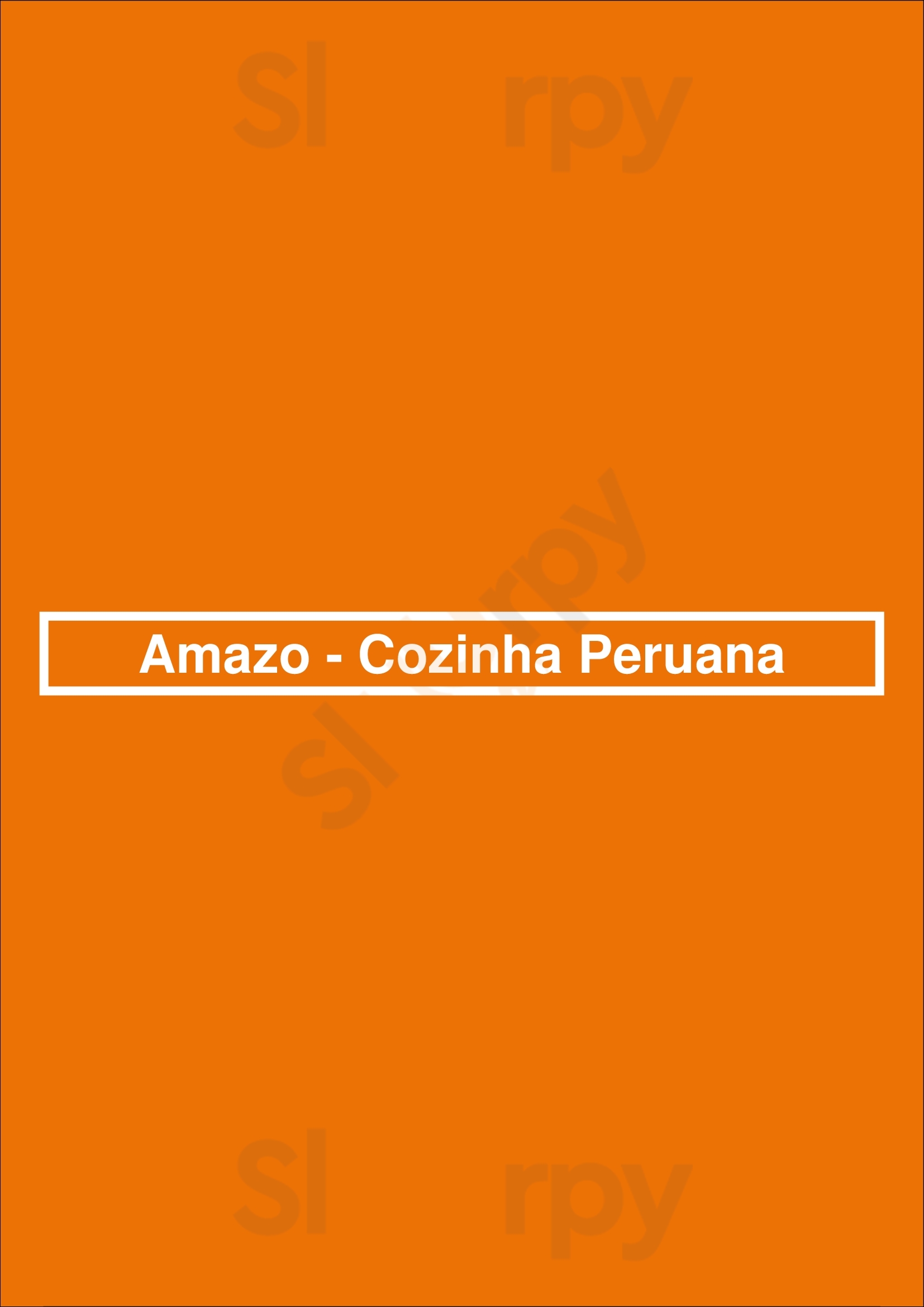 Amazo - Cozinha Peruana São Paulo Menu - 1