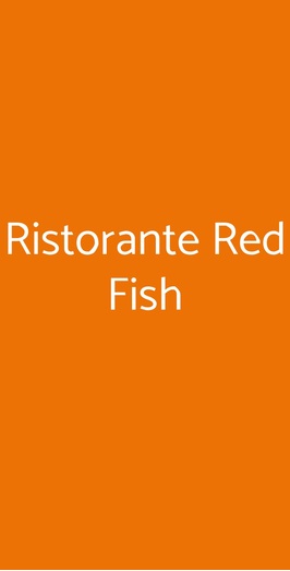 Ristorante Red Fish, Lido di Ostia