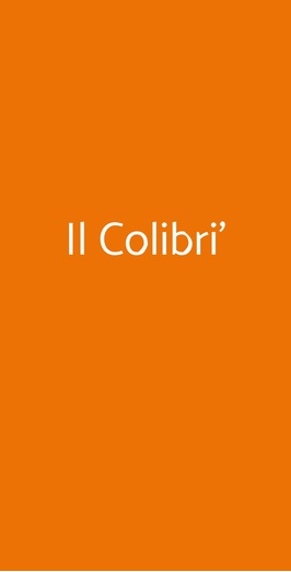 Il Colibri'