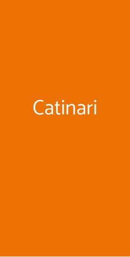 Catinari, Roma