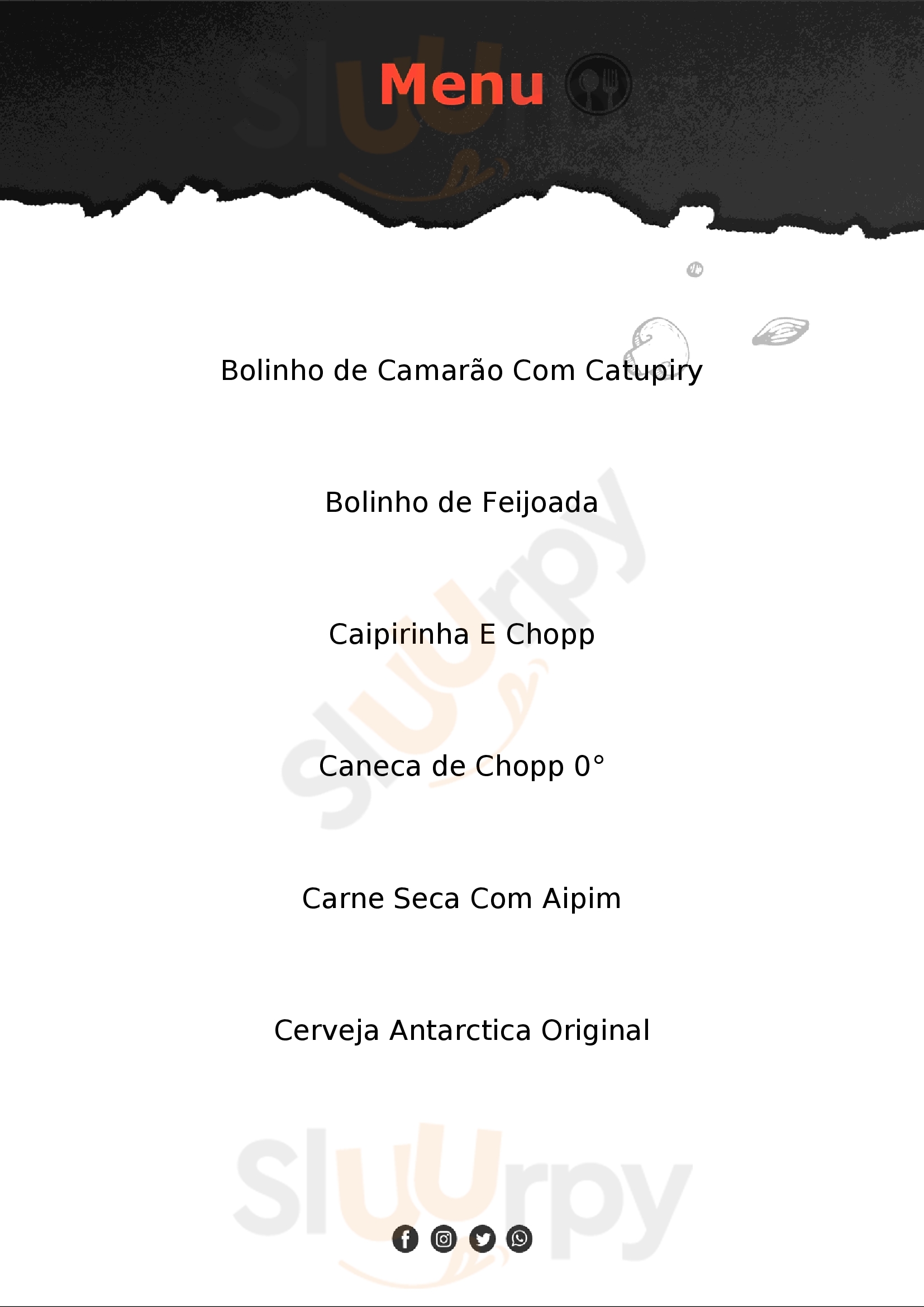 Corruptos S.a. Bar Rio de Janeiro Menu - 1