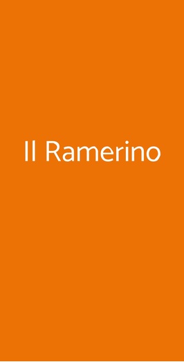 Il Ramerino, Roma