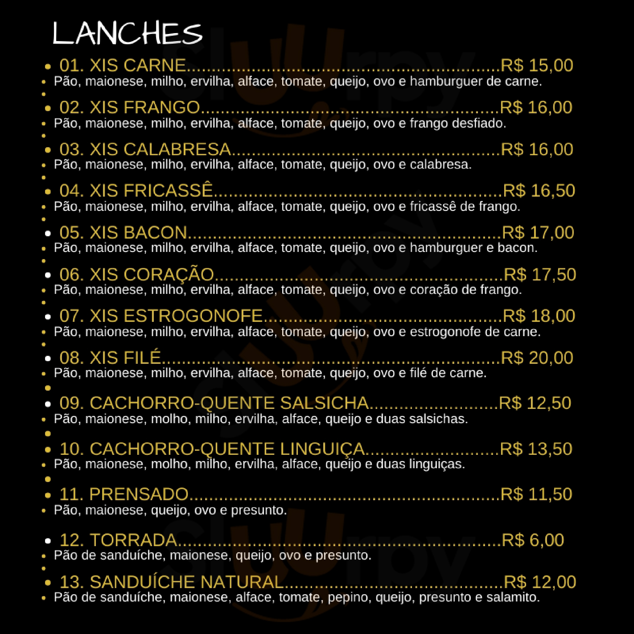 Bruca Lanches Porto Alegre Menu - 1