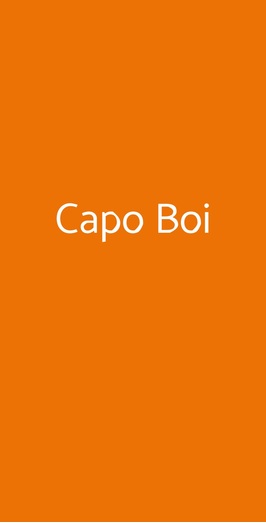 Capo Boi, Roma