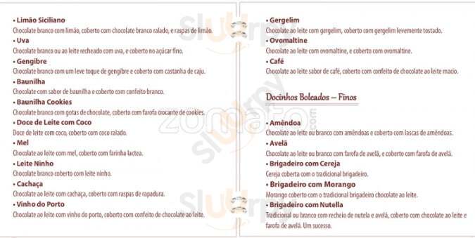 Atelier Brigadeiro Carioca Rio de Janeiro Menu - 1