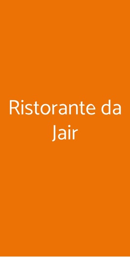 Ristorante Da Jair, Fiumicino