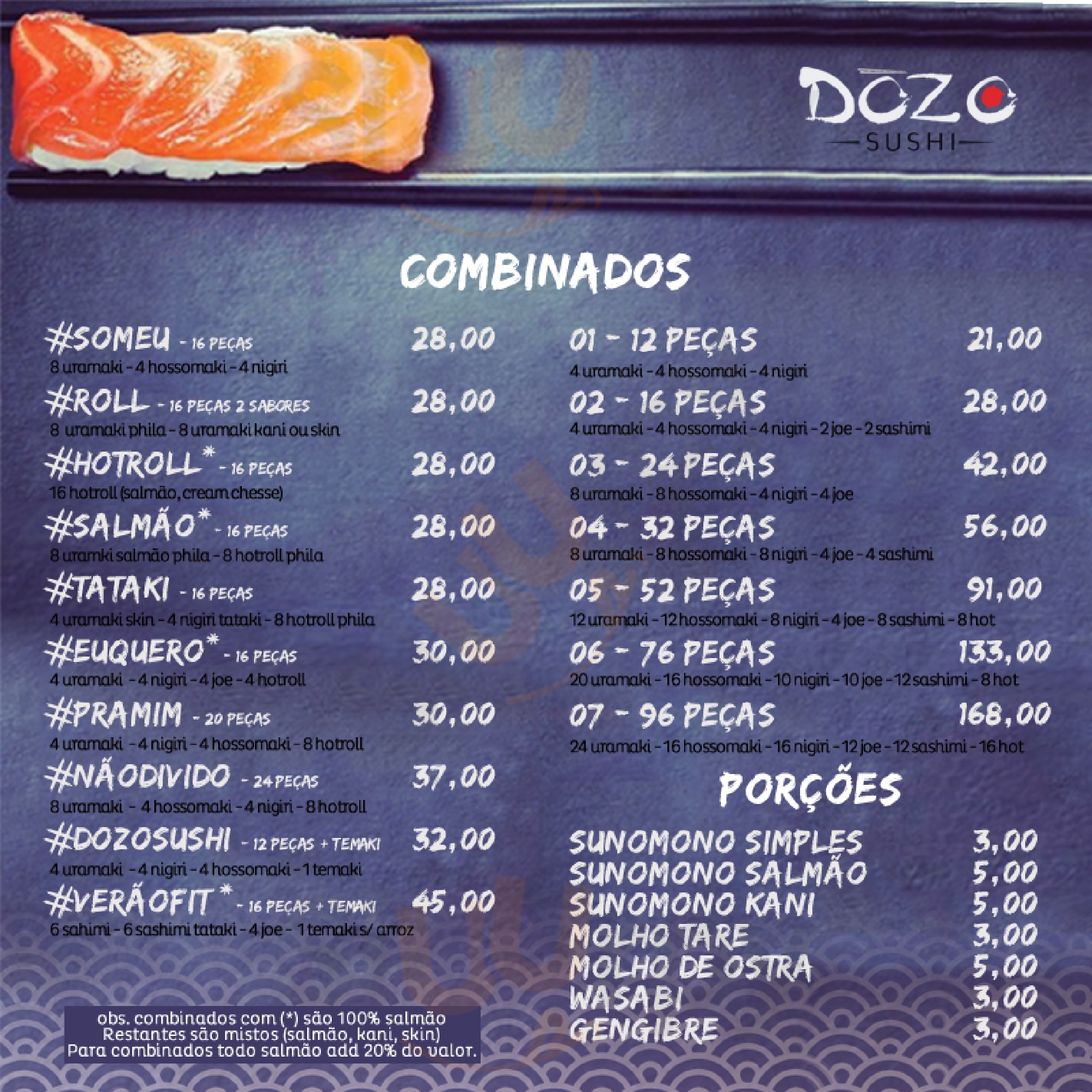 Dozo Florianópolis Menu - 1