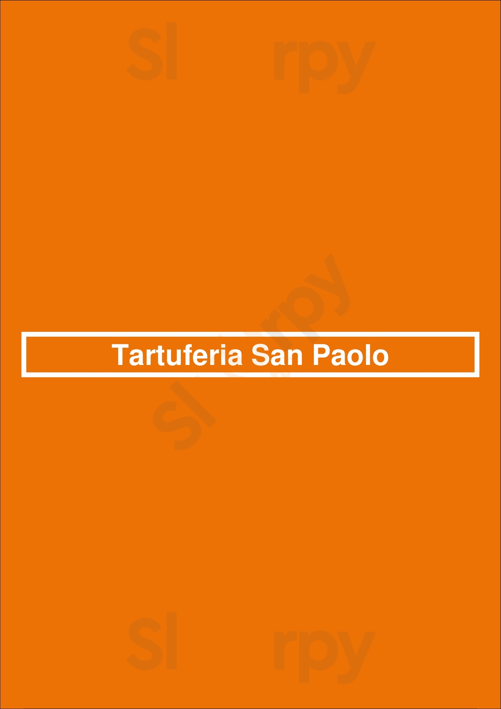Tartuferia San Paolo São Paulo Menu - 1