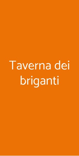 Ristorante La Taverna Dei Briganti, Roma