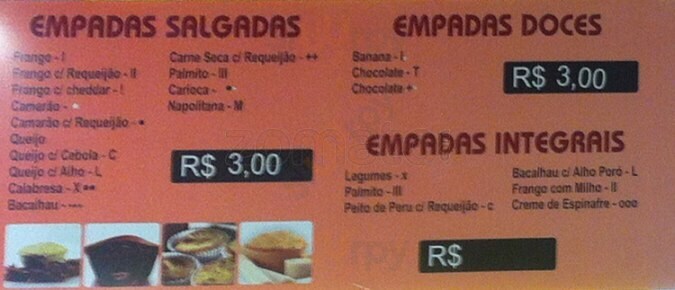 Empada Carioca Rio de Janeiro Menu - 1