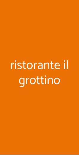 Ristorante Il Grottino, Castel Gandolfo