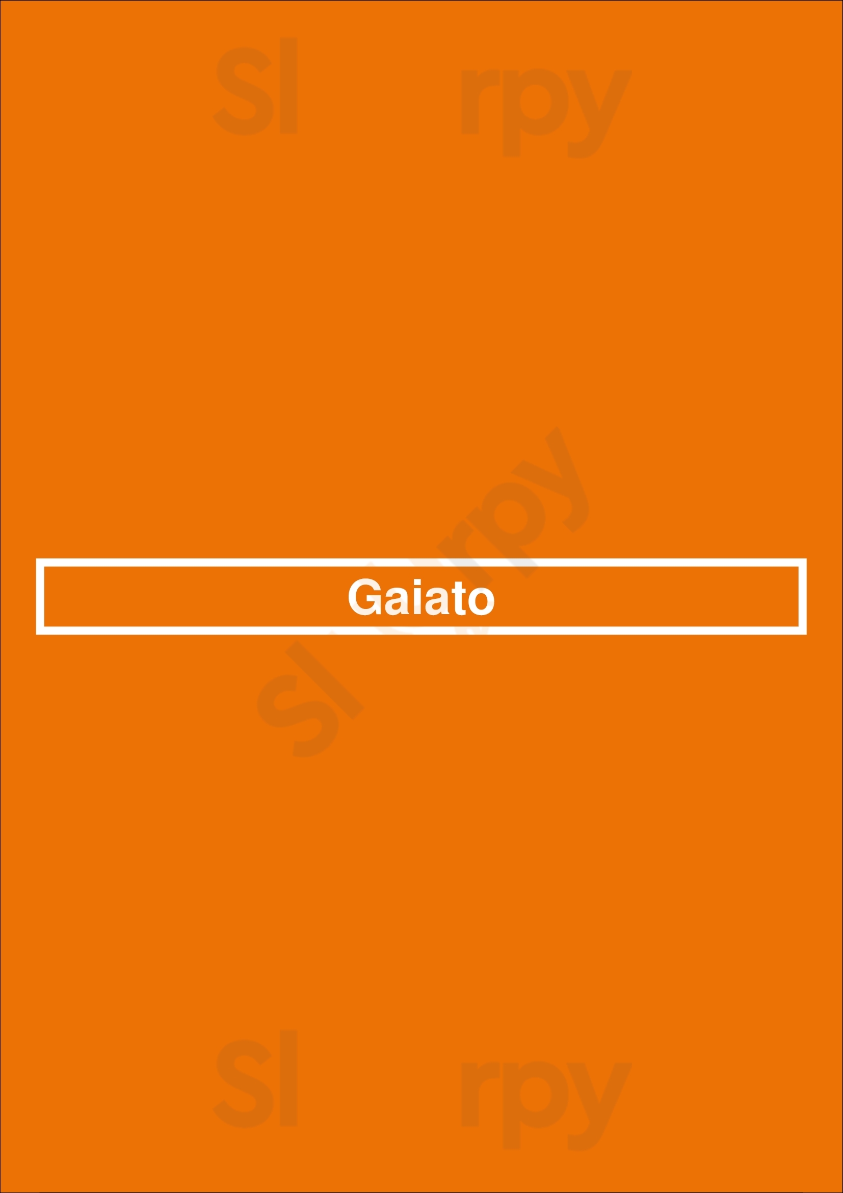 Gaiato São Paulo Menu - 1