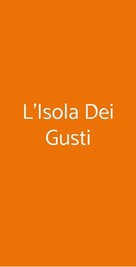 L'isola Dei Gusti, Ladispoli