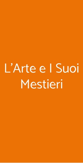 L'arte E I Suoi Mestieri, Lido di Ostia