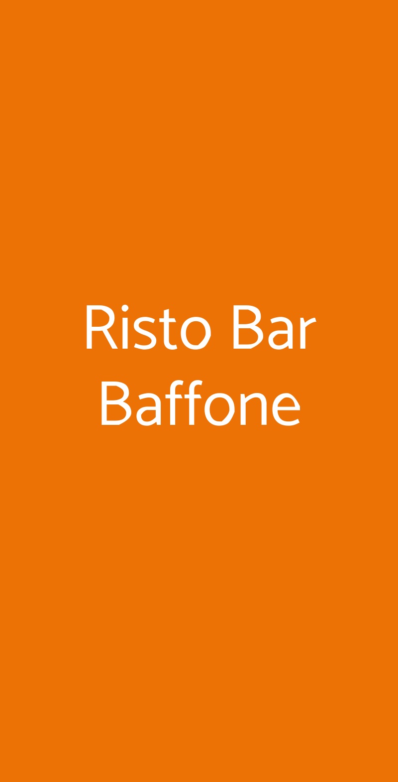 Risto Bar Baffone Roma Menu - 1