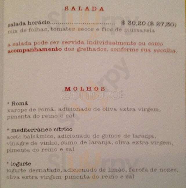 Horácio Café São Paulo Menu - 1