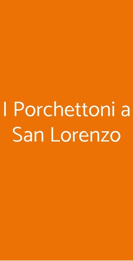 Locanda Porchettoni, Roma