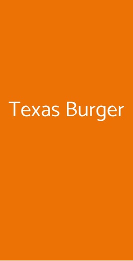 Texas Burger, Roma