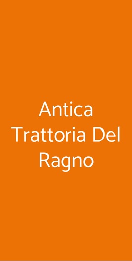 Antica Trattoria Del Ragno, Tivoli