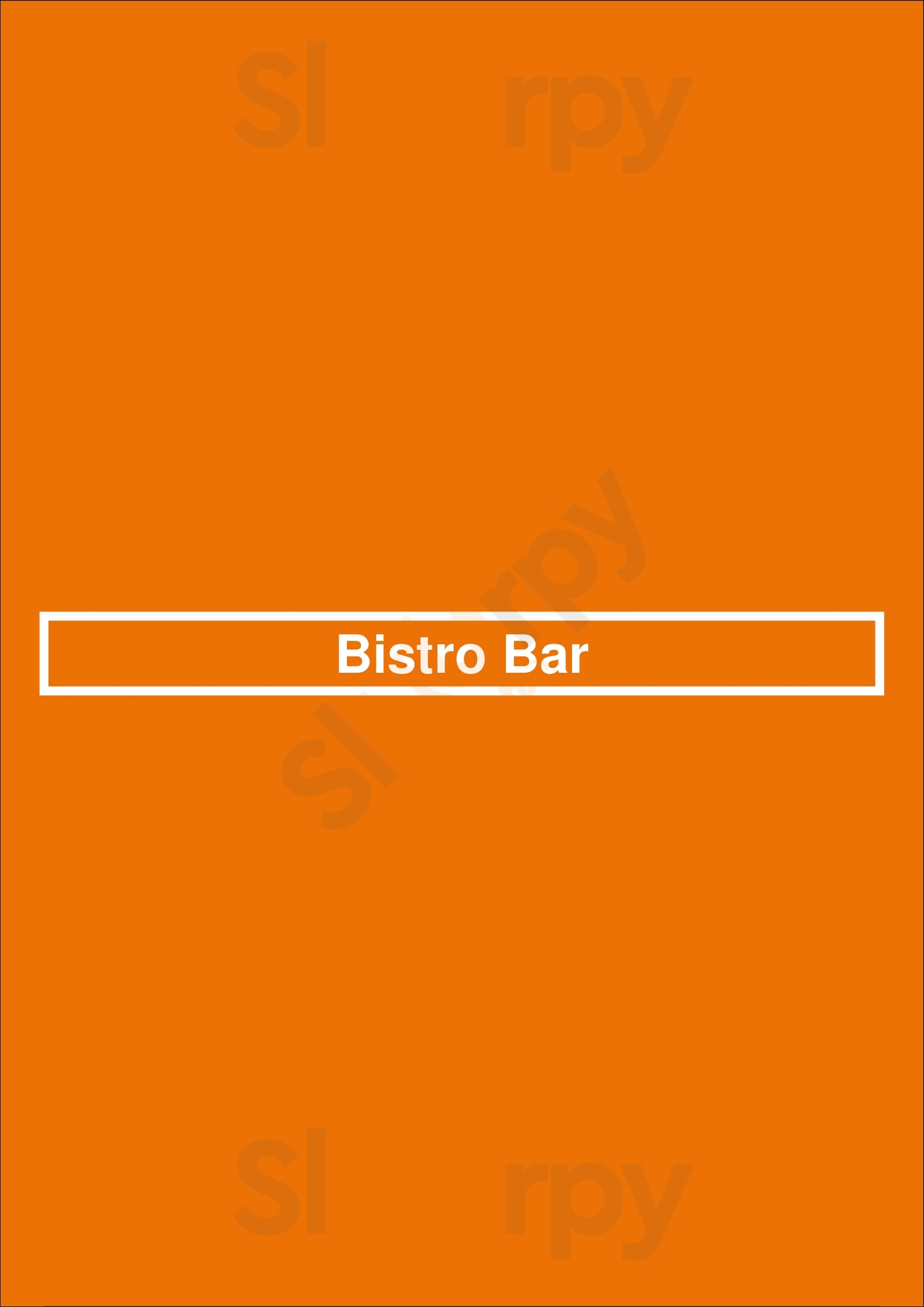 Bistro Bar São Paulo Menu - 1