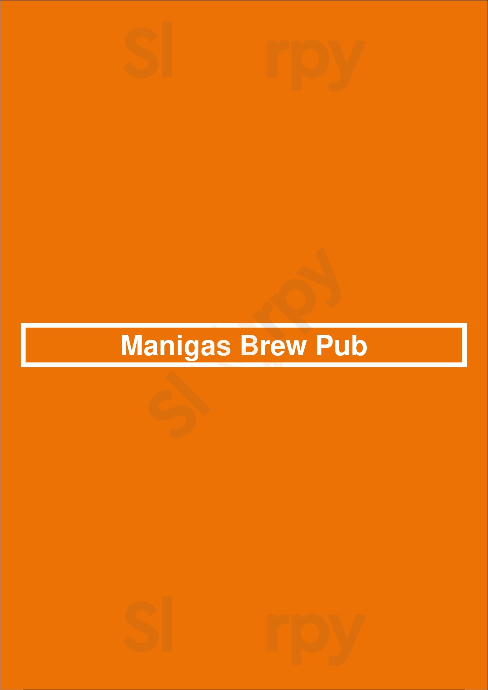 Manigas Brew Pub São Paulo Menu - 1