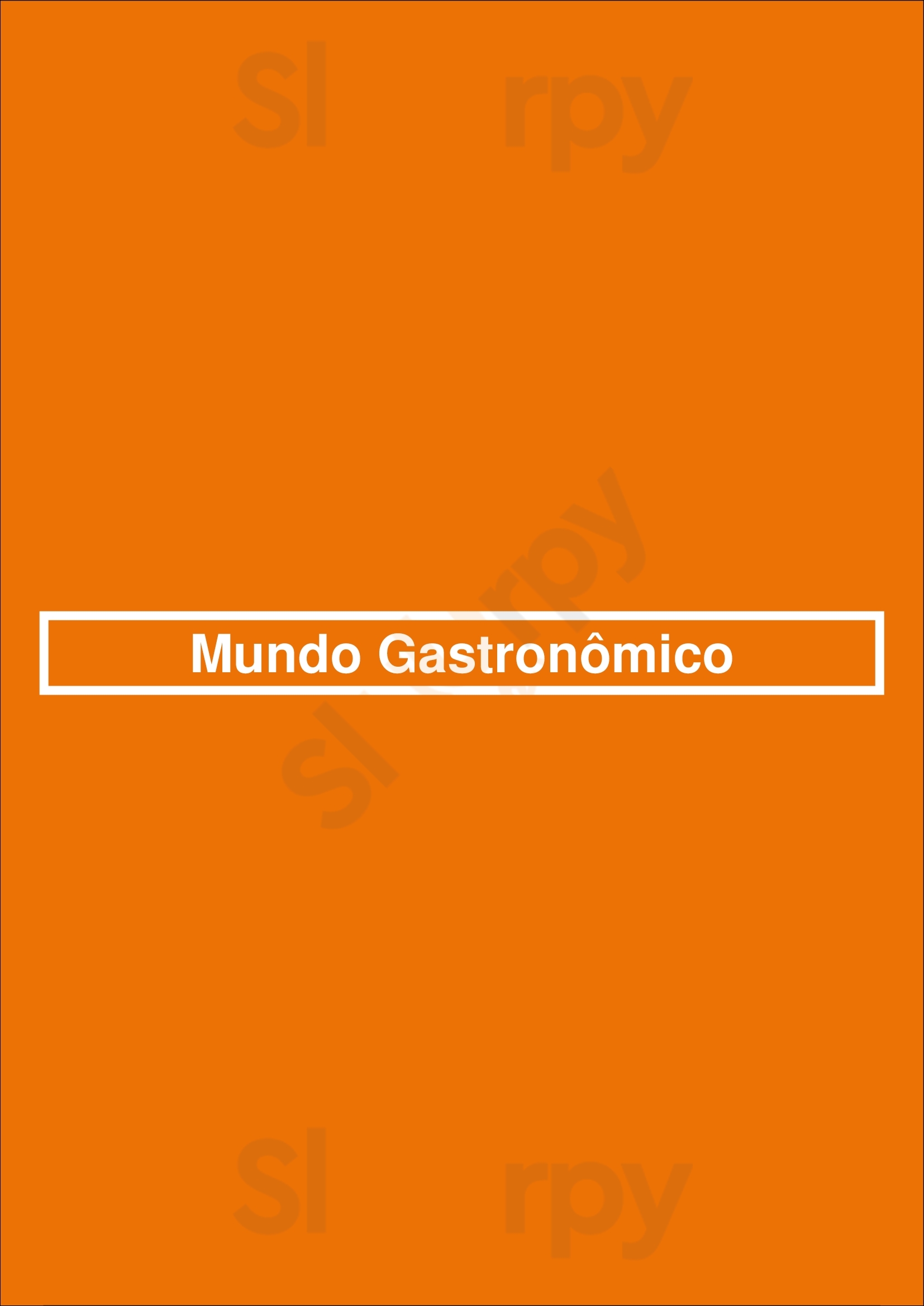 Mundo Gastronômico São Paulo Menu - 1