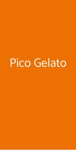 Pico Gelato Piazza Bologna, Roma