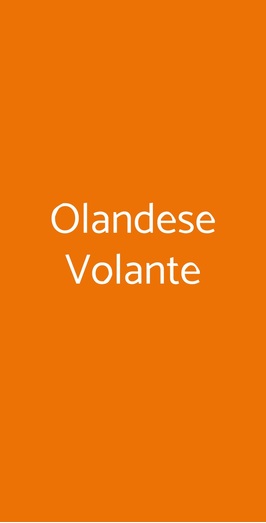 Olandese Volante, Roma