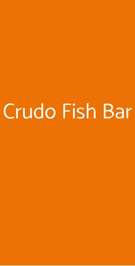Crudo Fish Bar