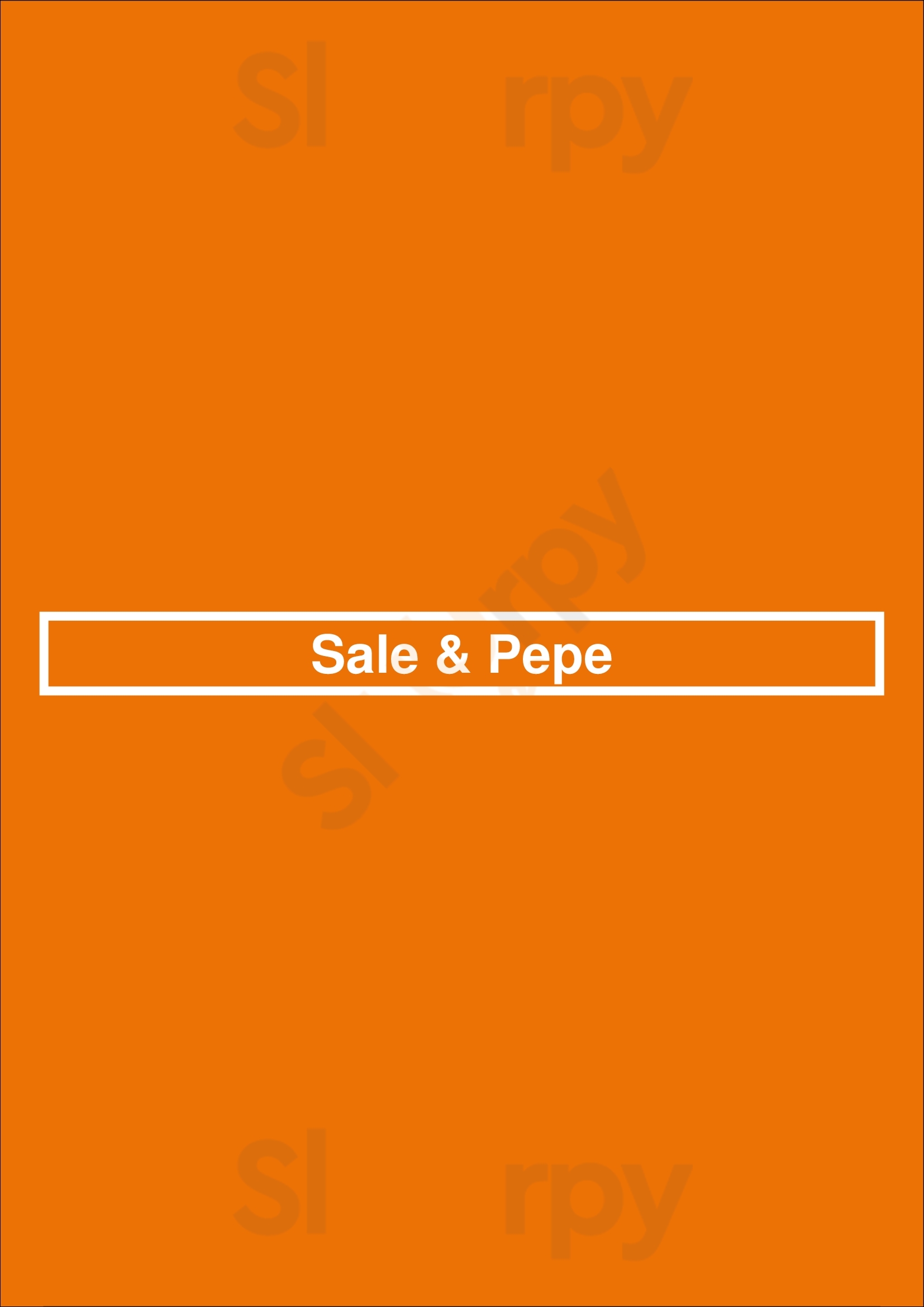 Sale & Pepe São Paulo Menu - 1