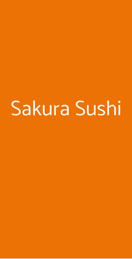 Sakura Sushi, Roma