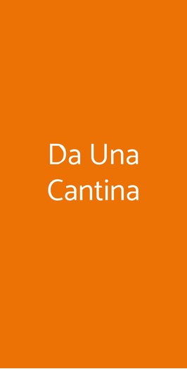 Da Una Cantina, Frascati