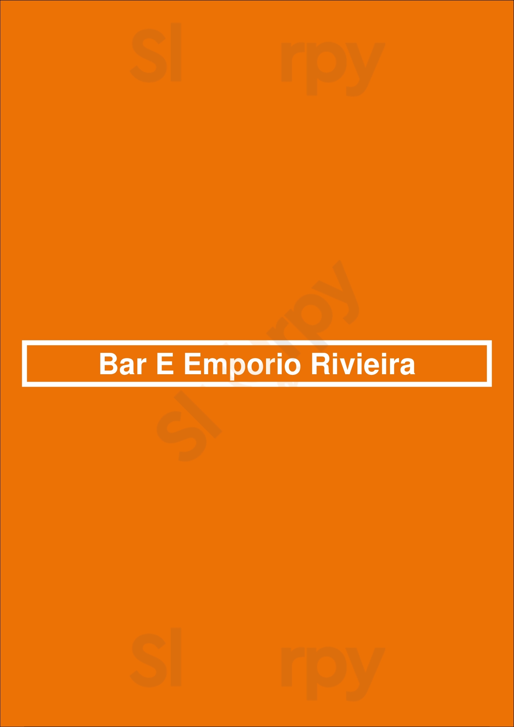 Bar E Emporio Rivieira São Paulo Menu - 1